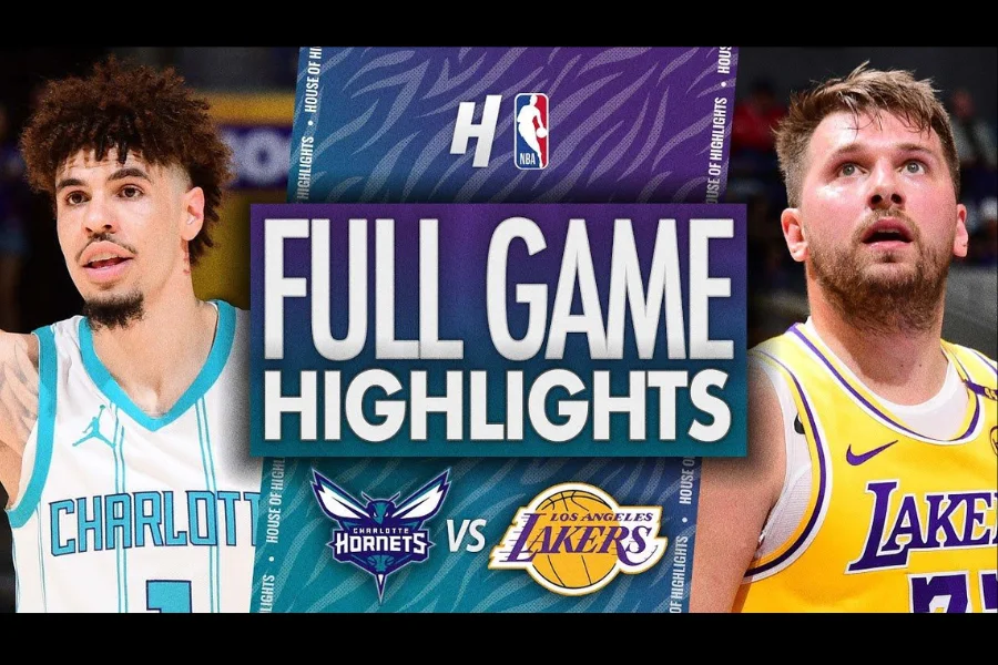 charlotte hornets vs lakers match player stats